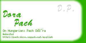 dora pach business card